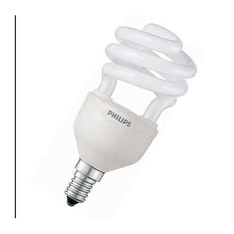 LAMPADINA RISPARMIO PHILIPS 12W E14 SPIRALE WW LUCE CALDA TORN12WWE14 ECONOMY