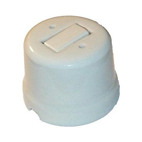 INTERRUTTORE / DEVIATORE A PARETE IN PORCELLANA BIANCO 10A 250V  FAEG FG24922