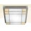 PLAFONIERA SOFFITTO QUADRA CARLA 230V R7S GRIGIO 38x38 LEDS LACREU 15-2378-N3-AE