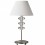 LAMPADA / LUME INOX DA TAVOLO PARALUME BIANCO 1X60W C/SFERE VETRO - PHILIPS MASSIVE MAXU COD. 45912/31/10