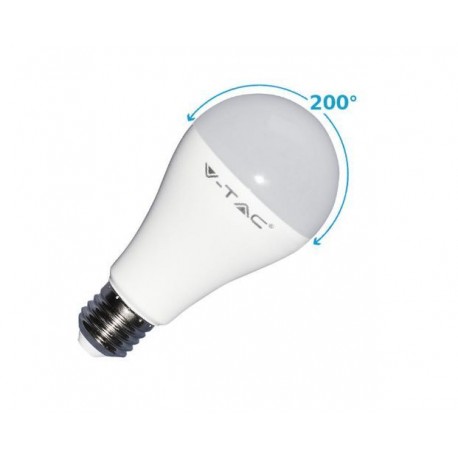 LAMPADINA GOCCIA LED E27 A65 17W 230V LUCE FREDDA 6000K 200° V-TAC VTAC 4458