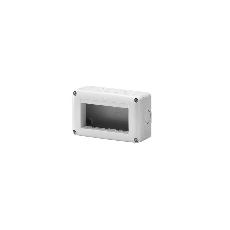 CASSETTA ESTERNA STAGNA PER SYSTEM 8 POSTI MODULO 4X2 GRIGIA IP55 GEWISS  GW27051 - LADOGANA GROUP SRL