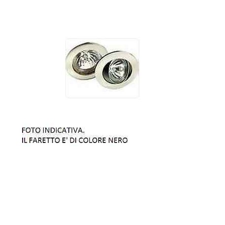 FARETTO INCASSO ORIENTABILE ALLUMINIO NERO 50W 230V LEUCI 710761.0101