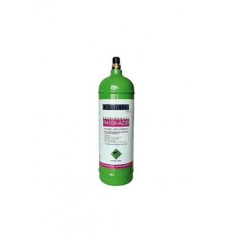 BOMBOLA GAS REFRIGERANTE RICARICA CLIMATIZZATORI R410A CAPACITA' 1 LITRO 0.85KG 