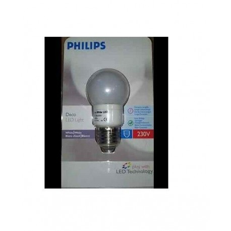 LAMPADINA GOCCIA LED DECORATIVA DecoLed lamp E27 BIANCA 230V 1W PHILIPS 799708